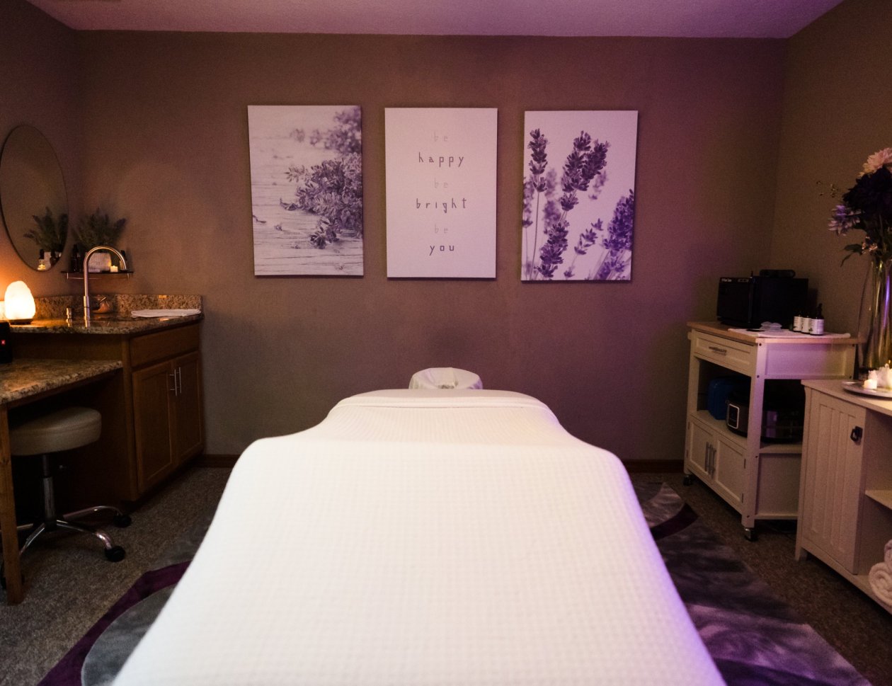 Lavendar Massage Therapy Room at Be Well Holistic Massage Wellness Center, P.A.